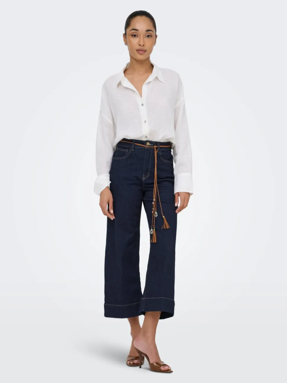 ONLMADISON Hög midja Vida ben Beskuren Jeans