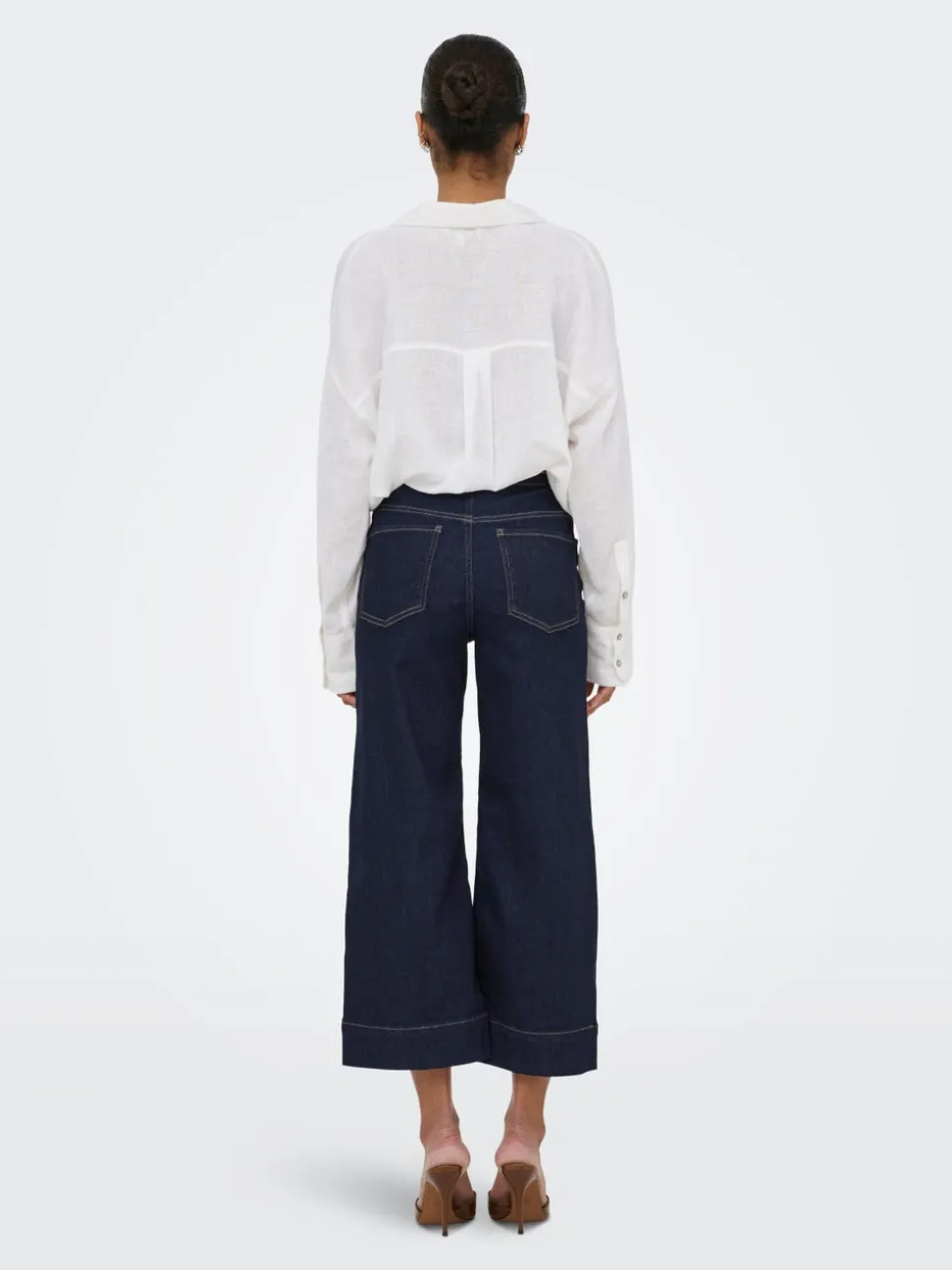 ONLMADISON Hög midja Vida ben Beskuren Jeans
