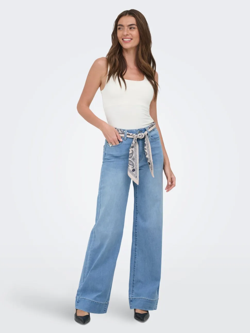ONLMADISON Hög midja Vida ben Jeans
