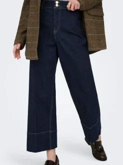 ONLMADISON Hög midja Vida ben Beskuren Jeans