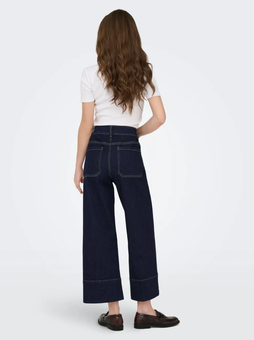 ONLMADISON Hög midja Vida ben Beskuren Jeans