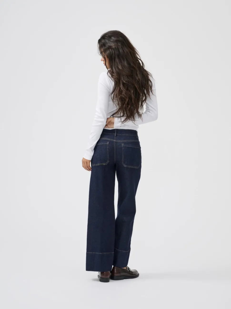 ONLMADISON Hög midja Vida ben Beskuren Jeans