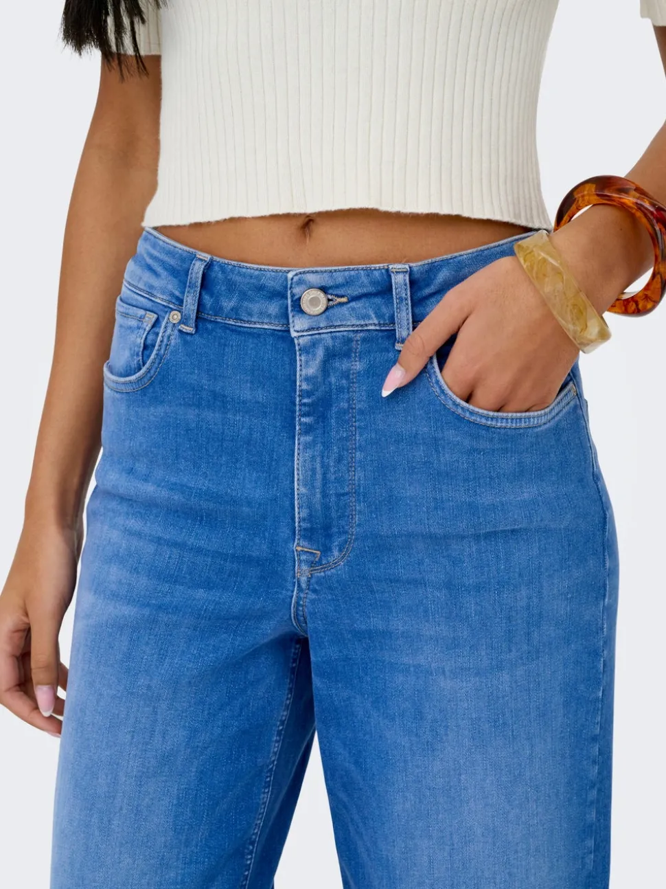 ONLMADISON Hög midja Vida ben Jeans