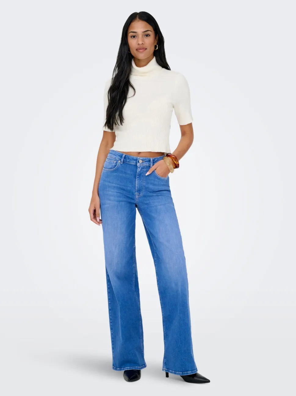ONLMADISON Hög midja Vida ben Jeans