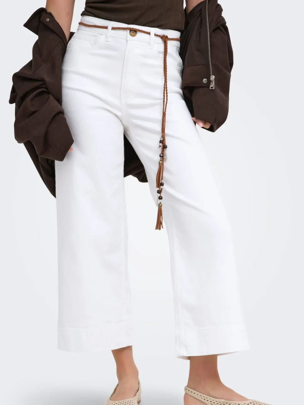 ONLMADISON Hög midja Vida ben Beskuren Jeans