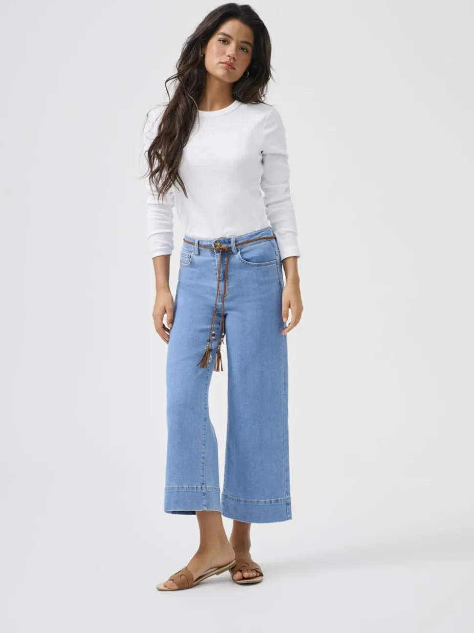 ONLMADISON Hög midja Vida ben Beskuren Jeans