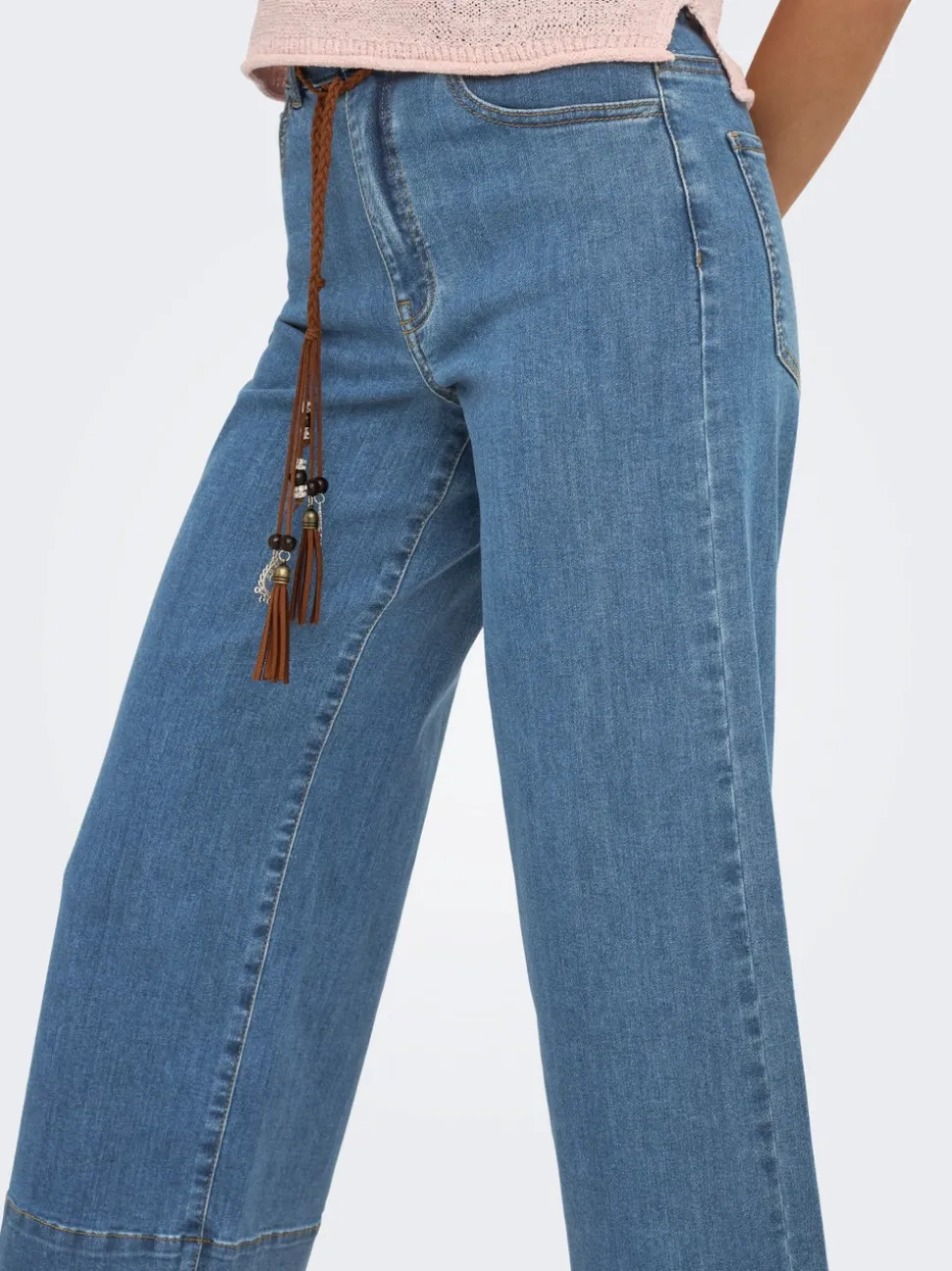 ONLMADISON Hög midja Vida ben Beskuren Jeans