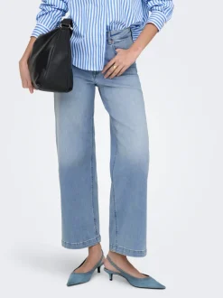 ONLMADISON Hög midja Vida ben Beskuren Jeans