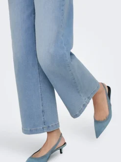 ONLMADISON Hög midja Vida ben Beskuren Jeans