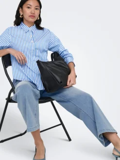 ONLMADISON Hög midja Vida ben Beskuren Jeans