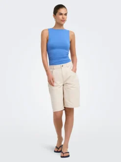 ONLMATE-SILLA Lös passform Denimshorts