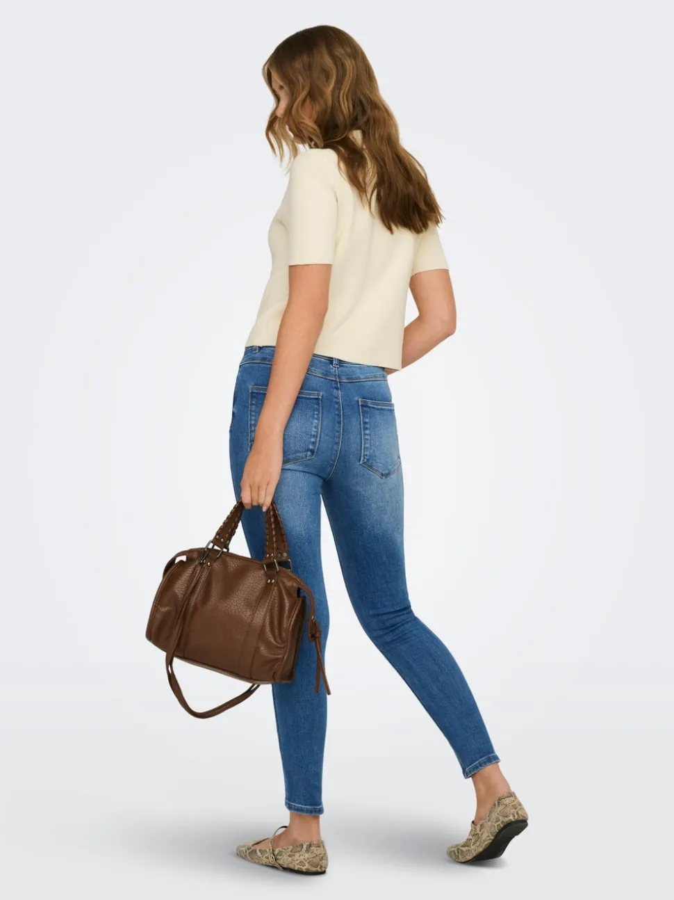 ONLMILA Hög midja Skinny Fit Ankellängd Jeans