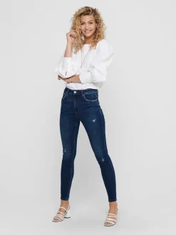 ONLMILA Hög midja Skinny Fit Ankellängd Jeans