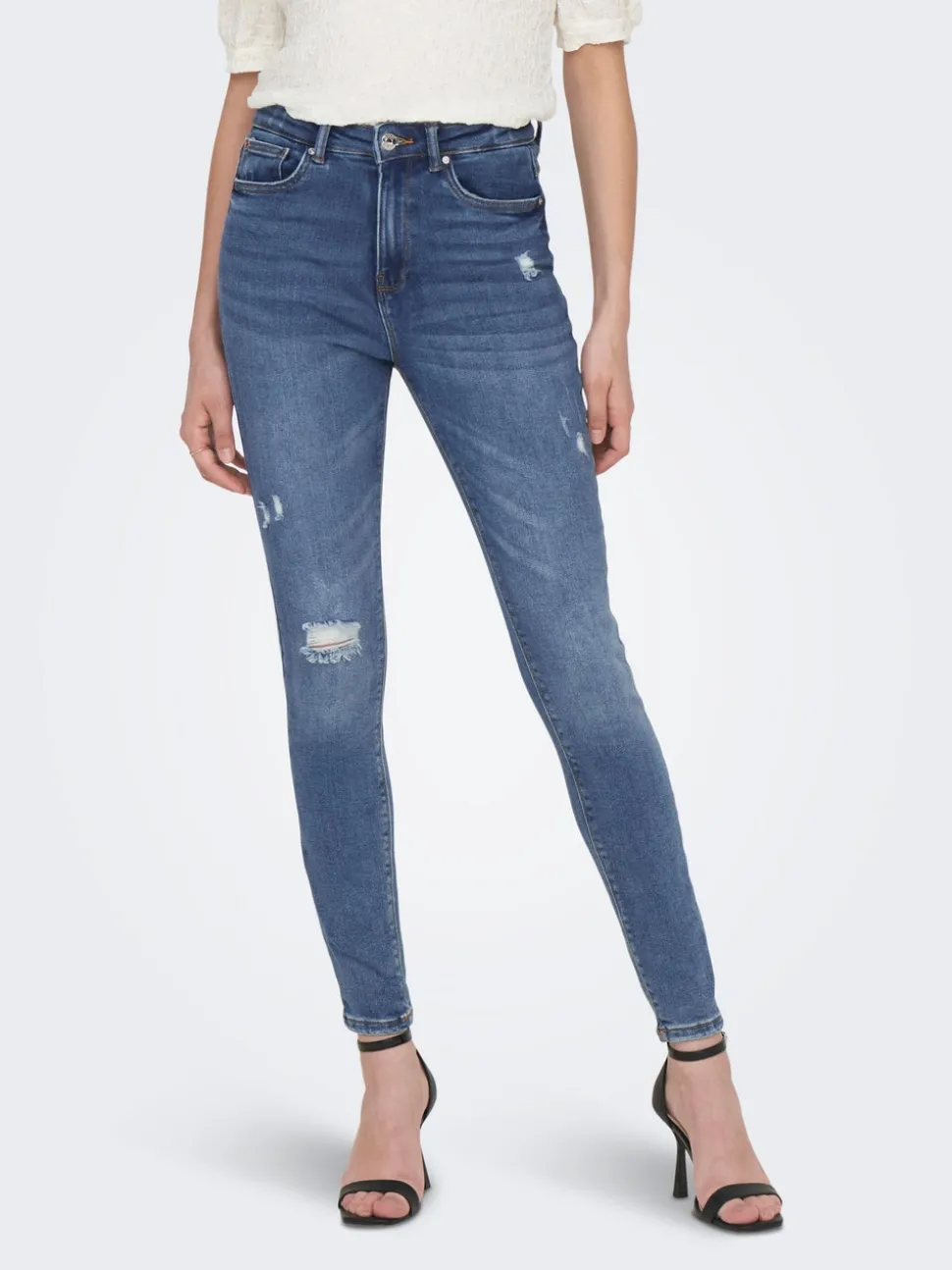 ONLMILA Hög midja Skinny Fit Ankellängd Jeans