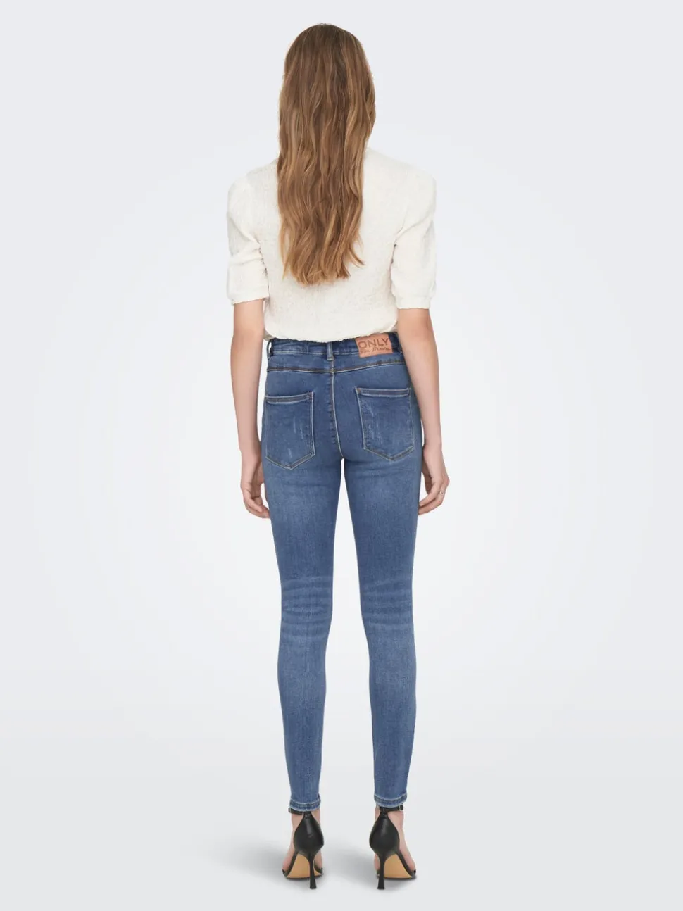 ONLMILA Hög midja Skinny Fit Ankellängd Jeans