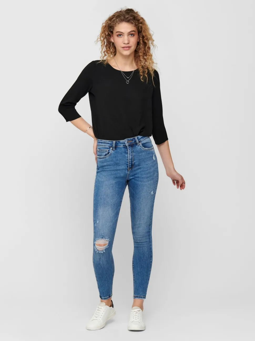 ONLMILA Hög midja Skinny Fit Ankellängd Jeans