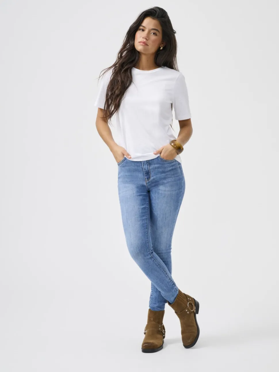 ONLMILA Hög midja Skinny Fit Ankellängd Jeans