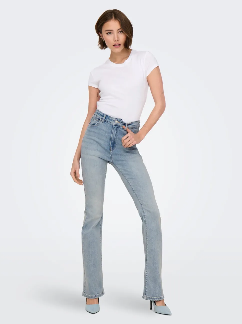 ONLMILA Hög midja Utsvängd passform Jeans