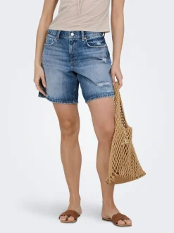 ONLMILTON Medelhög midja Normal passform Denimshorts