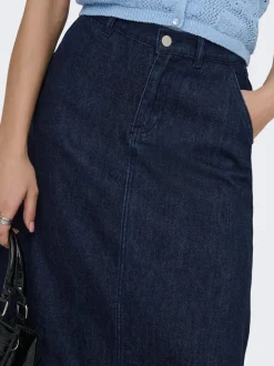 ONLMINDY Denim Jeanskjol Lång kjol