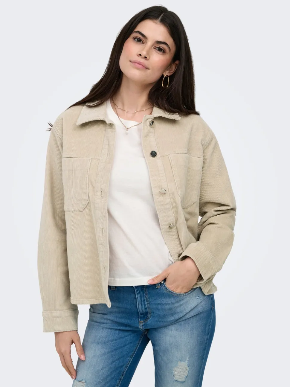 ONLMIRA-GLOBAL Camisa de corduroy