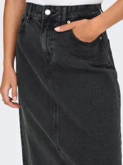 ONLNELIA Denim Jeanskjol Lång kjol