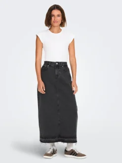 ONLNELIA Denim Jeanskjol Lång kjol