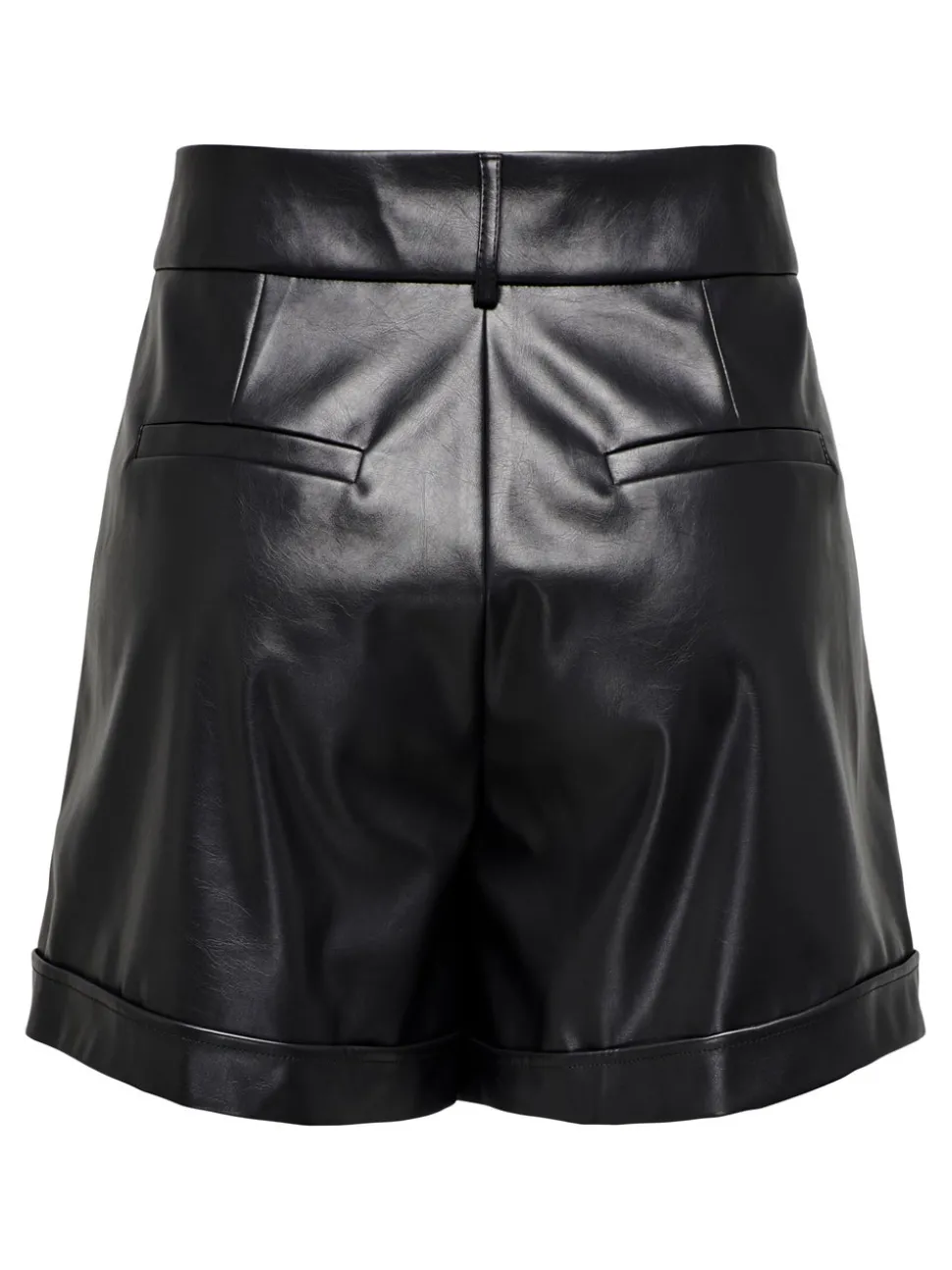 ONLODA Medelhög midja Normal passform Shorts i läderimitation