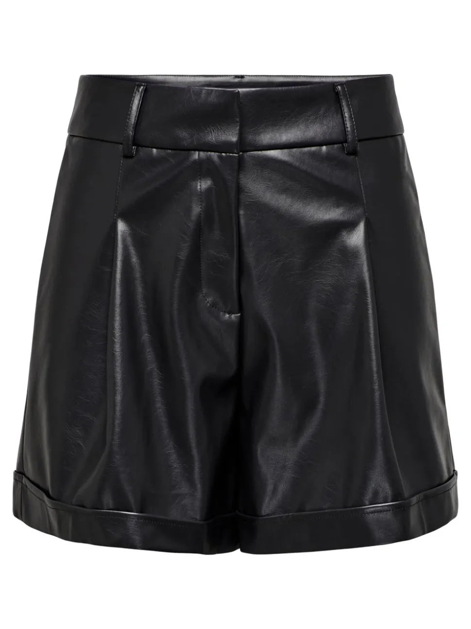 ONLODA Medelhög midja Normal passform Shorts i läderimitation