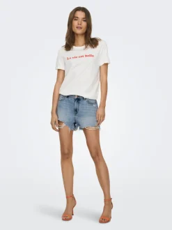 ONLPACY Hög midja Normal passform Denimshorts