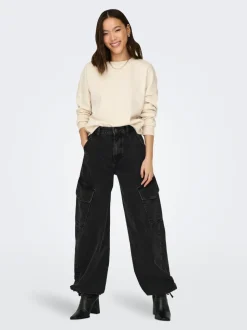 ONLPERNILLE Hög midja Joggerpassform Jeans