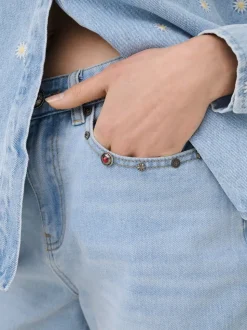 ONLPHINE Medelhög midja Normal passform Denimshorts