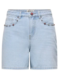 ONLPHINE Medelhög midja Normal passform Denimshorts
