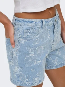 ONLPHINE-AUDE Hög midja Normal passform Denimshorts