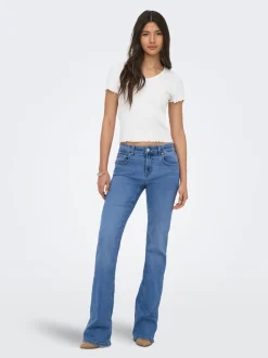 ONLPHOEBE Låg midja Utsvängd passform Jeans