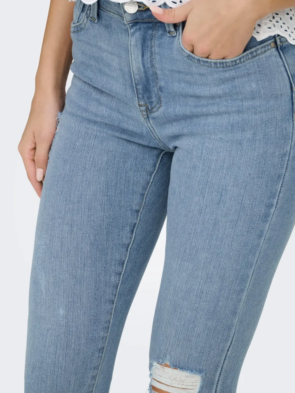 ONLPOWER Medelhög midja Skinny Fit Jeans