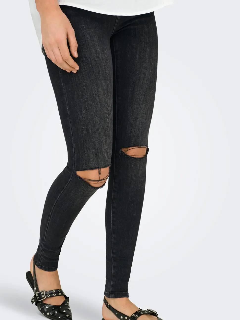 ONLPOWER Medelhög midja Skinny Fit Ankellängd Jeans