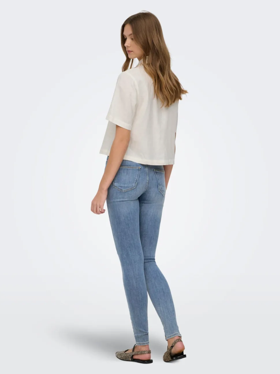 ONLPOWER Medelhög midja Skinny Fit Ankellängd Jeans