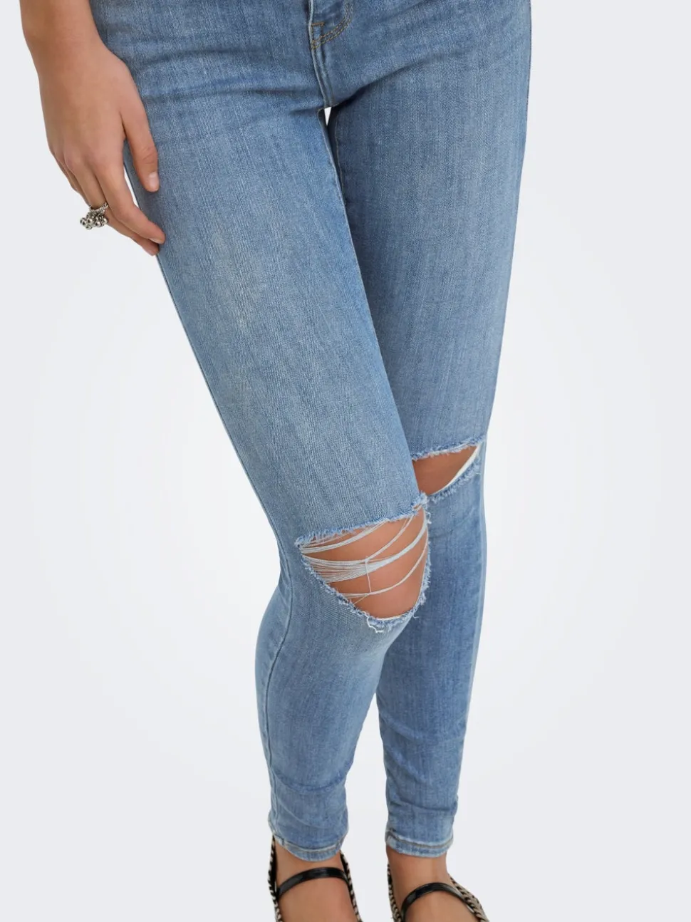 ONLPOWER Medelhög midja Skinny Fit Ankellängd Jeans