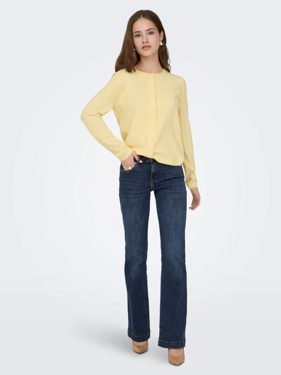 ONLPOWER Medelhög midja Utsvängd passform Jeans
