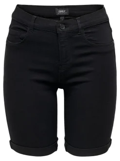ONLRAIN Medelhög midja Bodycon Fit Denimshorts
