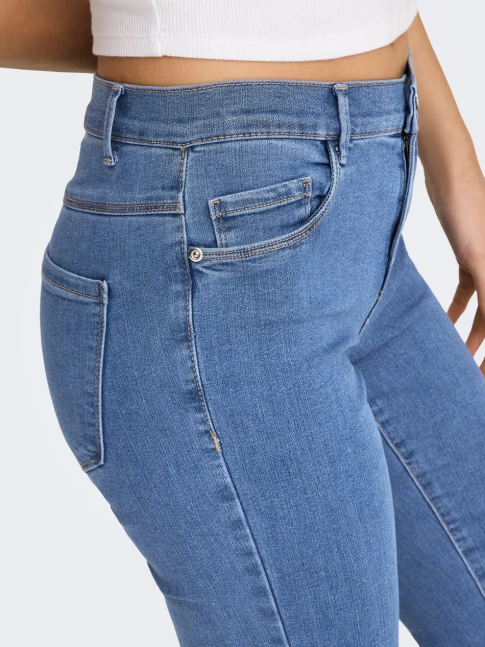 ONLRAIN Medelhög midja Skinny Fit Jeans