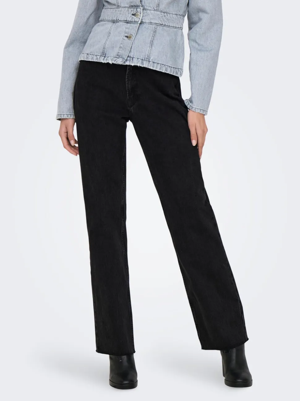 ONLRILEY Hög midja Rak passform Jeans