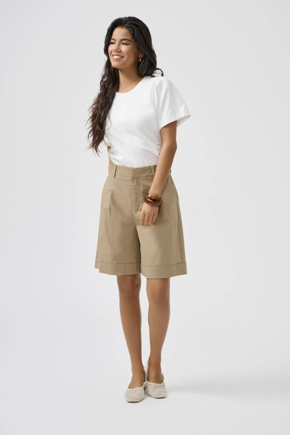 ONLROSALIE Hög midja Lös passform Bermudashorts
