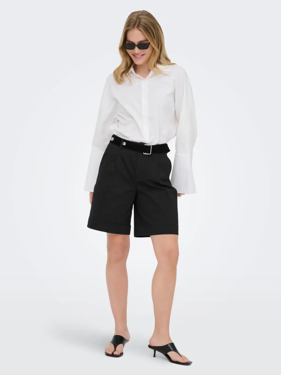 ONLROSALIE Hög midja Lös passform Bermudashorts