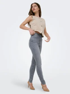 ONLROYAL-POWER Hög midja Skinny Fit Jeans