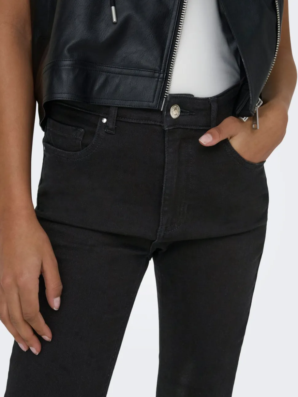 ONLROYAL-POWER Hög midja Skinny Fit Jeans