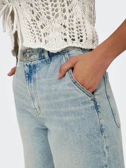 ONLRUTH Medelhög midja Lös passform Denimshorts