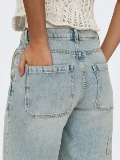 ONLRUTH Medelhög midja Lös passform Denimshorts