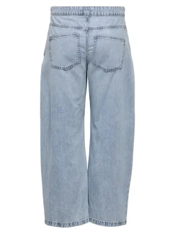 ONLSAVONA Medelhög midja Barrel-passform Ankellängd Jeans